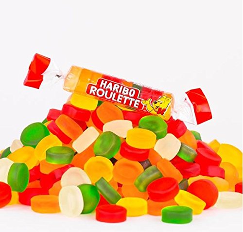 Haribo Gummi Candy, Roulette .87 oz. Roll, (Pack of 36)