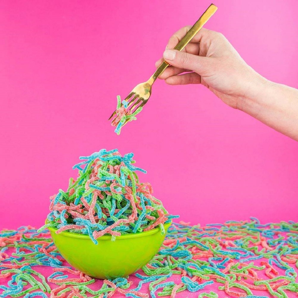 Haribo Gummi Candy, Z!NG Sour S'ghetti, 5-Ounce Bags (Pack of 12)