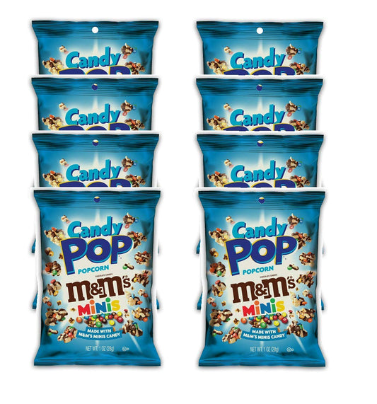 Candy Pop M&M's Popcorn | 1 Oz | Pack of 8