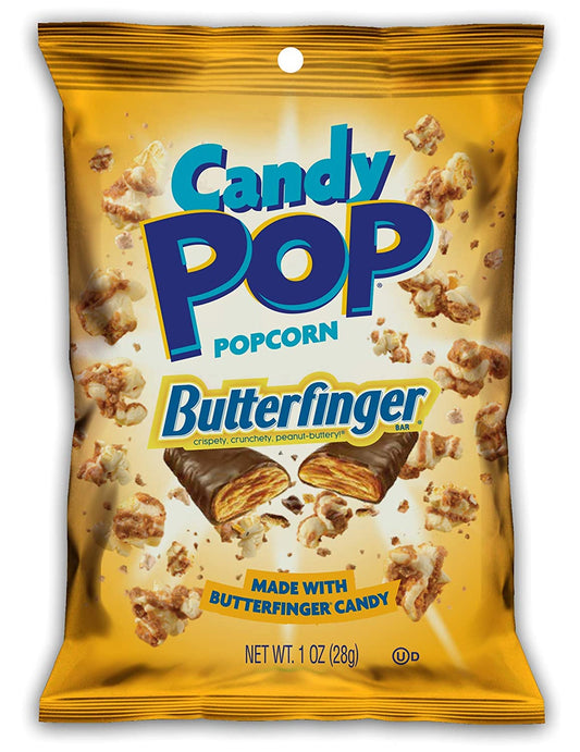 Candy Pop Butterfinger Popcorn | 1 Oz | Pack of 8