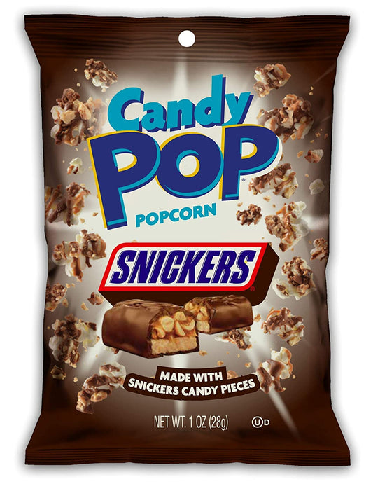 Candy Pop Snickers Popcorn | 1 Oz | Pack of 8